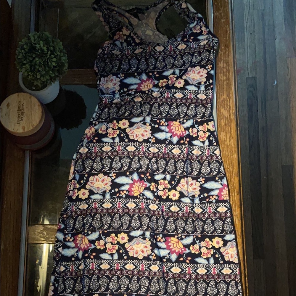 Long floral pattered dress